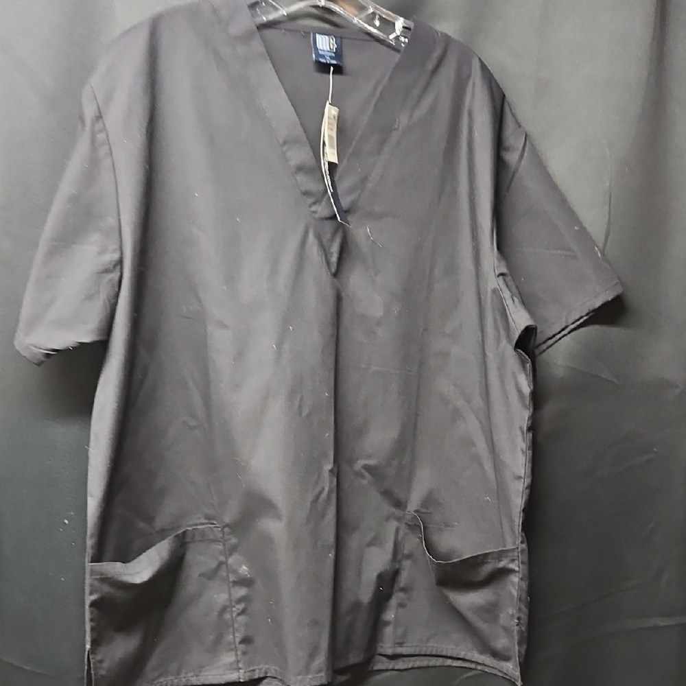 Black V-Neck Women's Top